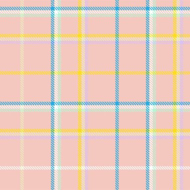 Gökkuşağı Pastel Ekoseli Moda tekstil ve grafikleri için kusursuz desen