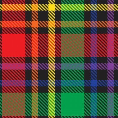 Gökkuşağı Pastel Ekoseli Moda tekstil ve grafikleri için kusursuz desen