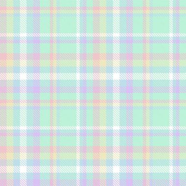 Gökkuşağı Pastel Ekoseli Moda tekstil ve grafikleri için kusursuz desen
