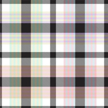 Gökkuşağı Pastel Ekoseli Moda tekstil ve grafikleri için kusursuz desen