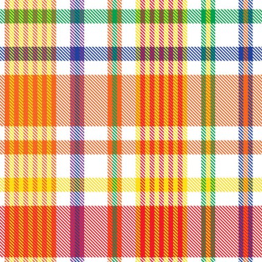 Gökkuşağı Pastel Ekoseli Moda tekstil ve grafikleri için kusursuz desen