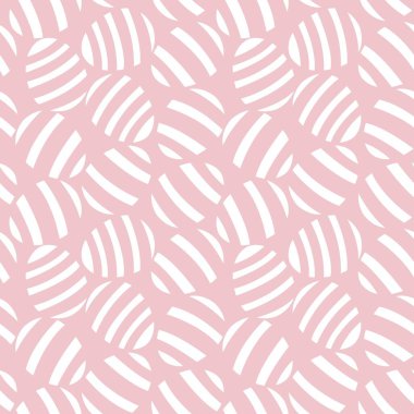 Bilgisayar grafikleri, moda tekstili vs. için Pembe Paskalya Yumurtasız Deseni.