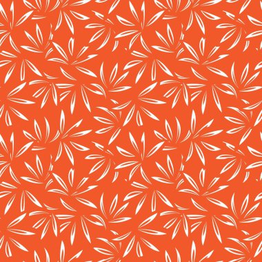 Portakallı bitkisel bitki desenli arka plan moda baskıları, grafikler, arka planlar ve el sanatları için uygun