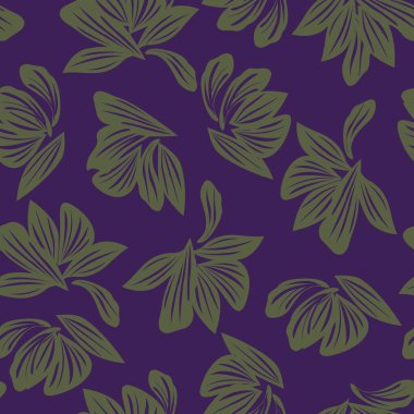 Mor bitkisel bitki desensiz arka plan moda baskıları, grafikler, arka planlar ve el sanatları için uygun