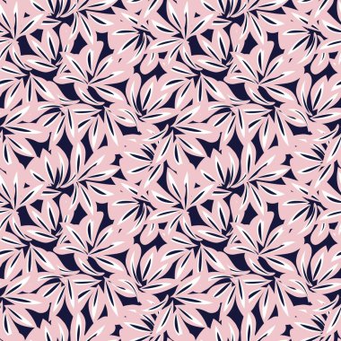 Moda baskıları, grafikler, arka planlar ve el sanatları için uygun Pembe Donanma Çiçeksiz desenli