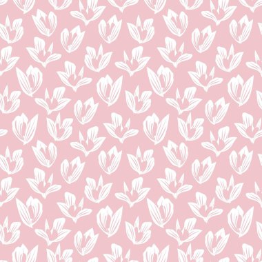 Moda baskıları, grafikler, arka planlar ve el sanatları için uygun Pembe Donanma Çiçeksiz desenli