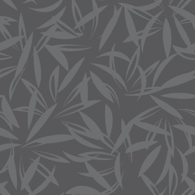 Gri bitkisel bitki örtüsü desensiz arka plan moda baskıları, grafikler, arka planlar ve el sanatları için uygun