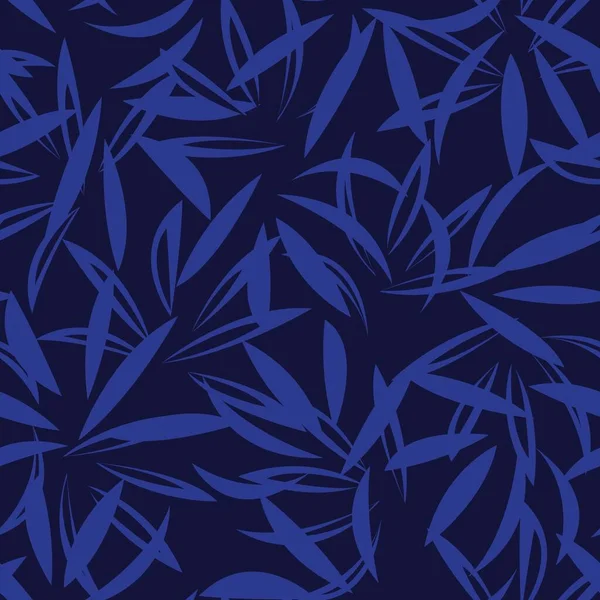 Moda baskıları, grafikler, arka planlar ve el sanatları için uygun mavi tropikal bitkisel bitki desenli arkaplan