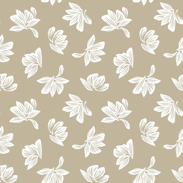 Kahverengi Taupe bitkisel bitki örtüsü desensiz arka plan moda baskıları, grafikler, arka planlar ve el sanatları için uygun