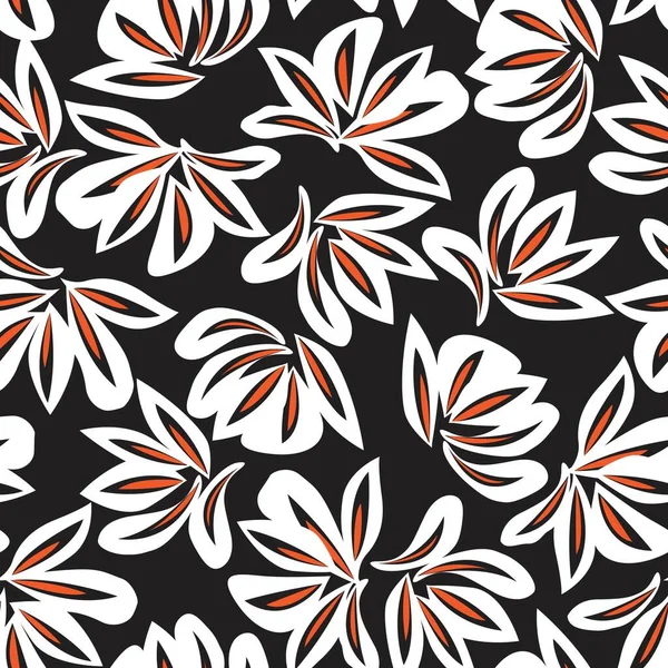 Portakallı bitkisel bitki desenli arka plan moda baskıları, grafikler, arka planlar ve el sanatları için uygun