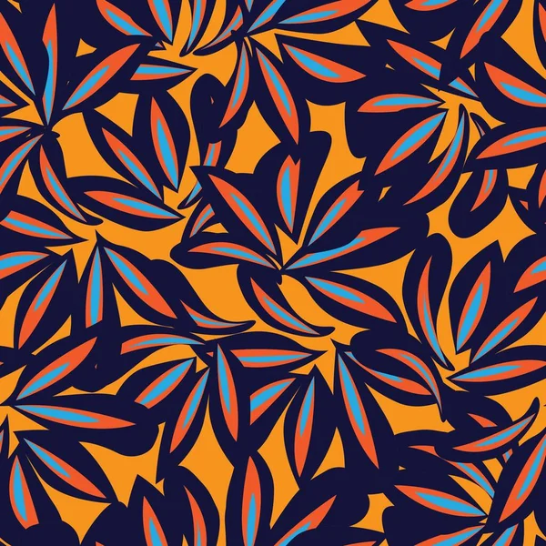 Portakallı bitkisel bitki desenli arka plan moda baskıları, grafikler, arka planlar ve el sanatları için uygun