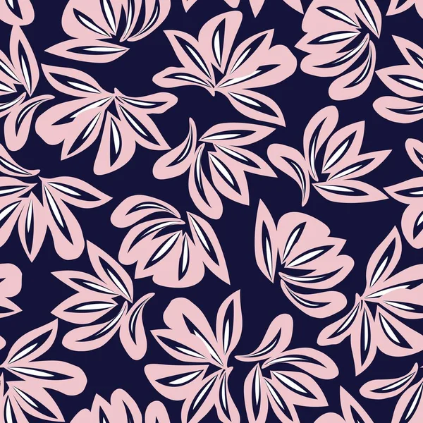 Moda baskıları, grafikler, arka planlar ve el sanatları için uygun Pembe Donanma Çiçeksiz desenli