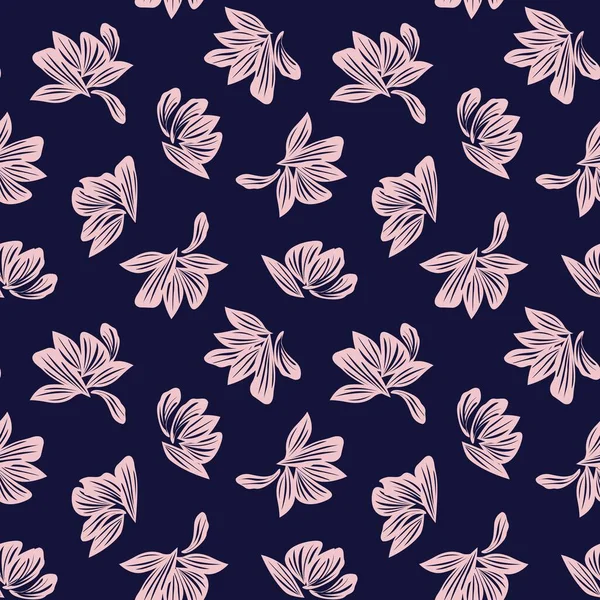 Moda baskıları, grafikler, arka planlar ve el sanatları için uygun Pembe Donanma Çiçeksiz desenli