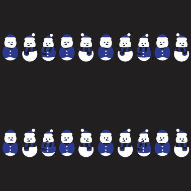 Mavi Noel Kardan Adam web sitesi grafikleri ve moda tekstili için kusursuz desen tasarımı