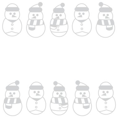 Siyah ve Beyaz Noel Kardan Adam web sitesi grafikleri ve moda tekstili için kusursuz desen tasarımı