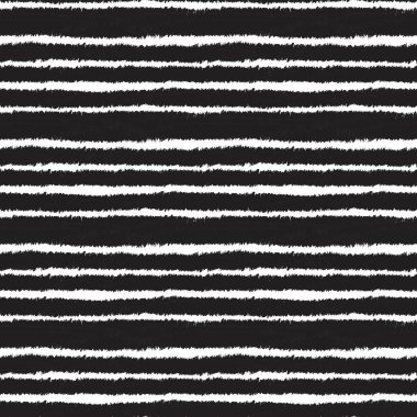 Moda baskıları, ev eşyaları, grafikler, arka planlar için siyah ve beyaz fırça desenli kürk deseni