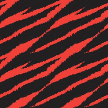 Moda baskıları, ev eşyaları, grafikler, arka planlar için turuncu fırça desenli kürk deseni tasarımı