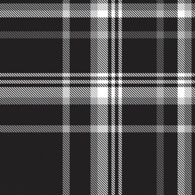 Moda tekstil ve grafikleri için uygun siyah ve beyaz desenli ekose desenli