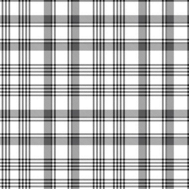 Moda tekstil ve grafikleri için uygun siyah ve beyaz desenli ekose desenli