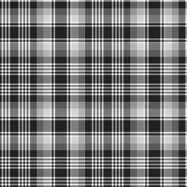 Moda tekstil ve grafikleri için uygun siyah ve beyaz desenli ekose desenli