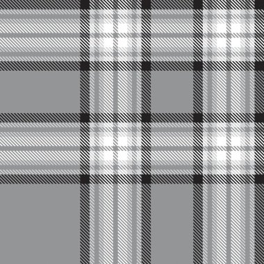 Moda tekstil ve grafikleri için uygun siyah ve beyaz desenli ekose desenli