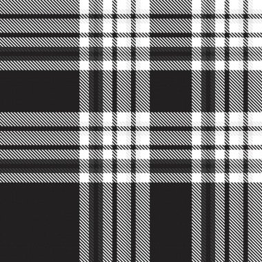Moda tekstil ve grafikleri için uygun siyah ve beyaz desenli ekose desenli