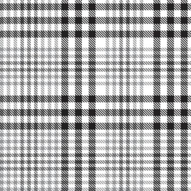 Moda tekstil ve grafikleri için uygun siyah ve beyaz desenli ekose desenli