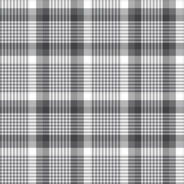 Moda tekstil ve grafikleri için uygun siyah ve beyaz desenli ekose desenli