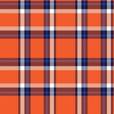 Moda tekstil ve grafikleri için uygun turuncu Ombre ekose desenli kusursuz desen