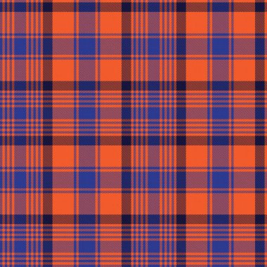 Moda tekstil ve grafikleri için uygun turuncu Ombre ekose desenli kusursuz desen