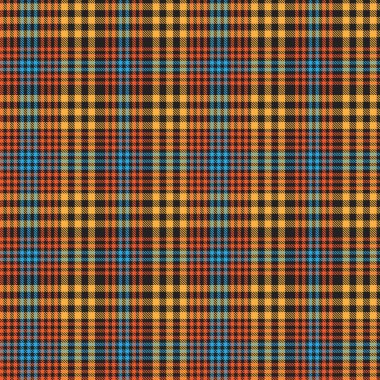 Moda tekstil ve grafikleri için uygun turuncu Ombre ekose desenli kusursuz desen