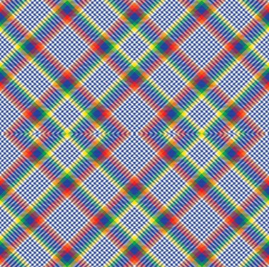 Gökkuşağı Argyle Ekose Tartan. Moda tekstil ve grafikleri için uygun desensiz desen tasarımı.