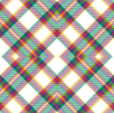 Gökkuşağı Argyle Ekose Tartan. Moda tekstil ve grafikleri için uygun desensiz desen tasarımı.