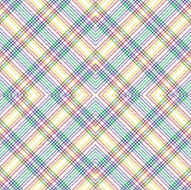 Gökkuşağı Argyle Ekose Tartan. Moda tekstil ve grafikleri için uygun desensiz desen tasarımı.