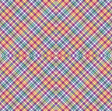 Gökkuşağı Argyle Ekose Tartan. Moda tekstil ve grafikleri için uygun desensiz desen tasarımı.