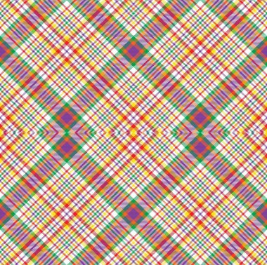Gökkuşağı Argyle Ekose Tartan. Moda tekstil ve grafikleri için uygun desensiz desen tasarımı.