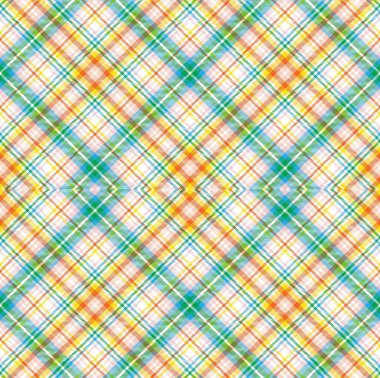 Gökkuşağı Pastel Argyle Ekoseli desensiz desen tasarımı moda tekstil ve grafikleri için uygun