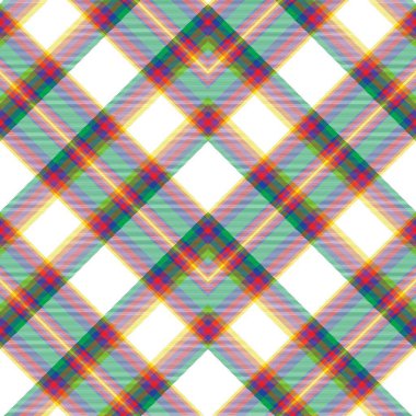 Gökkuşağı Sembol Ekoseli Tartan. Moda tekstil ve grafikleri için uygun desensiz desen tasarımı.