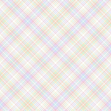 Gökkuşağı Pastel Sembol Ekoseli Moda tekstil ve grafikleri için uygun desensiz desen tasarımı