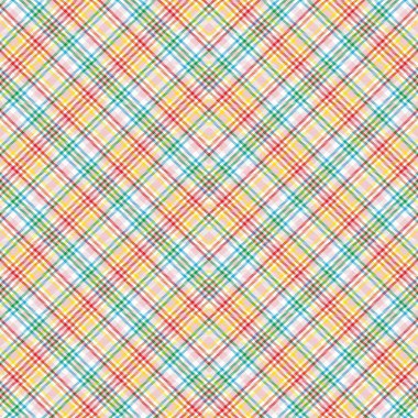 Gökkuşağı Pastel Sembol Ekoseli Moda tekstil ve grafikleri için uygun desensiz desen tasarımı