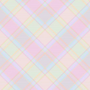 Gökkuşağı Pastel Sembol Ekoseli Moda tekstil ve grafikleri için uygun desensiz desen tasarımı