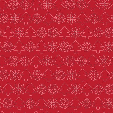 Web sitesi grafikleri ve moda tekstili için Noel Ağacı kusursuz desen tasarımı