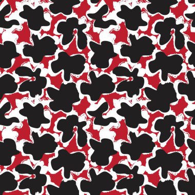 Moda baskıları, grafikler, arka planlar ve el sanatları için uygun kırmızı tropikal bitkisel bitki desenli arkaplan