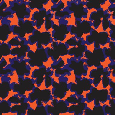 Portakallı bitkisel bitki desenli arka plan moda baskıları, grafikler, arka planlar ve el sanatları için uygun