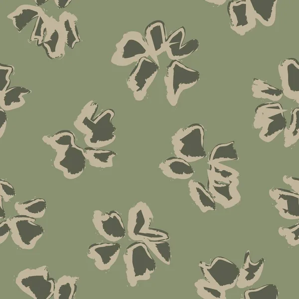 Green Floral Botanischen Nahtlosen Muster Hintergrund Geeignet Für Mode Prints — Stockvektor