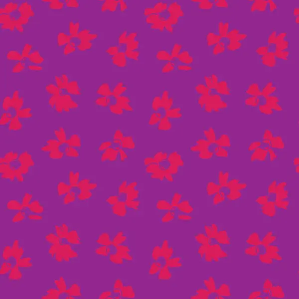 Violet Floral Botanique Fond Motif Sans Couture Adapté Pour Les — Image vectorielle