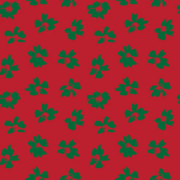 Weihnachten Floral Nahtlose Muster Hintergrund Geeignet Für Mode Prints Grafiken — Stockvektor