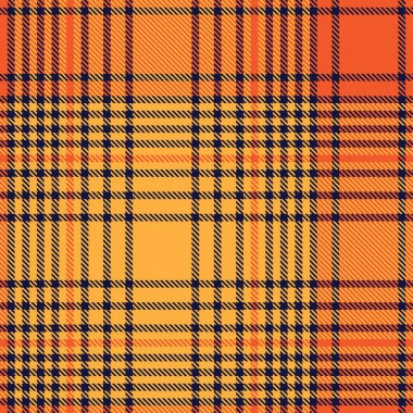 Moda tekstil ve grafikleri için uygun turuncu Ombre ekose desenli kusursuz desen