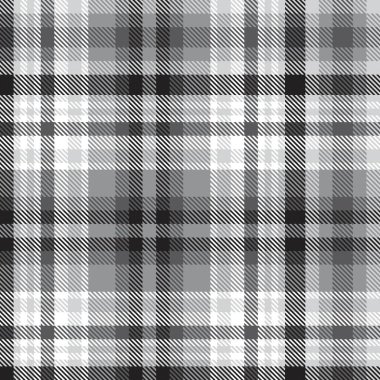 Moda tekstil ve grafikleri için uygun siyah ve beyaz desenli ekose desenli