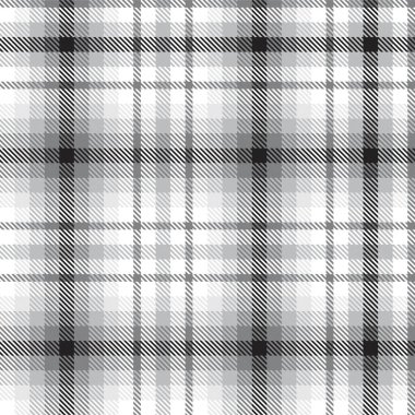 Moda tekstil ve grafikleri için uygun siyah ve beyaz desenli ekose desenli
